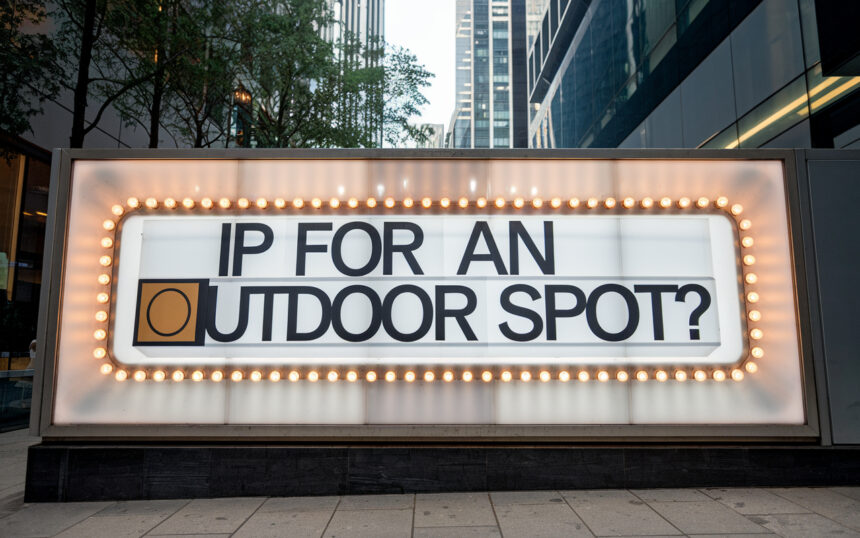 Quel IP faut-il pour un spot extérieur ?